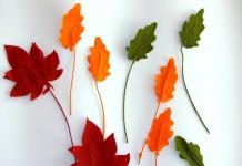 Модульное оригами осенние листья Осенние поделки оригами из бумаги